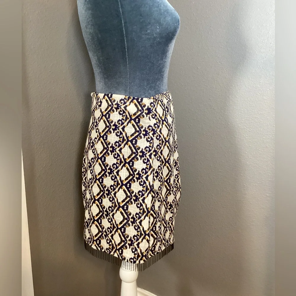 ZARA Mini Skirt Beaded Fringe Wrap Size XL - Picture 5 of 10